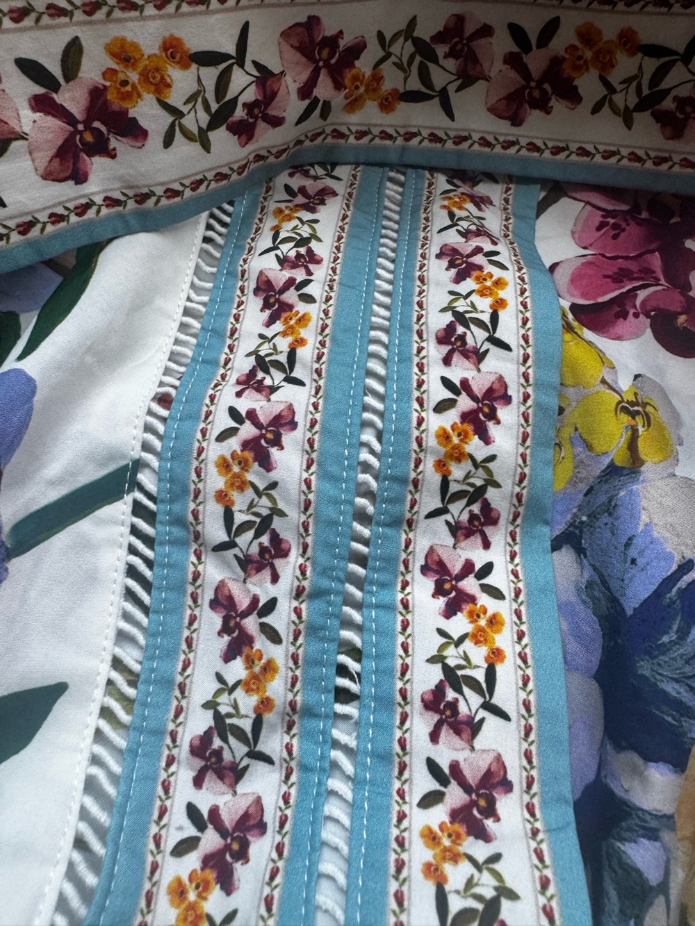 FARM Rio White Floral Mini Dress with Pink, Yellow & Blue Blooms - Picture 11 of 11